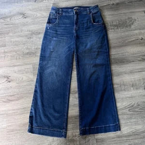 Kut From The Kloth Blue Meg High Rise Wide Leg Jeans Größe 12 - Bild 1 von 10
