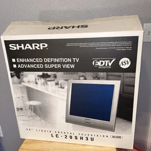 Sharp 20" Flachbildschirm Farbfernseher LC-20SH3U OHNE FERNBEDIENUNG LCD 480p klein Retro Gaming - Bild 1 von 11