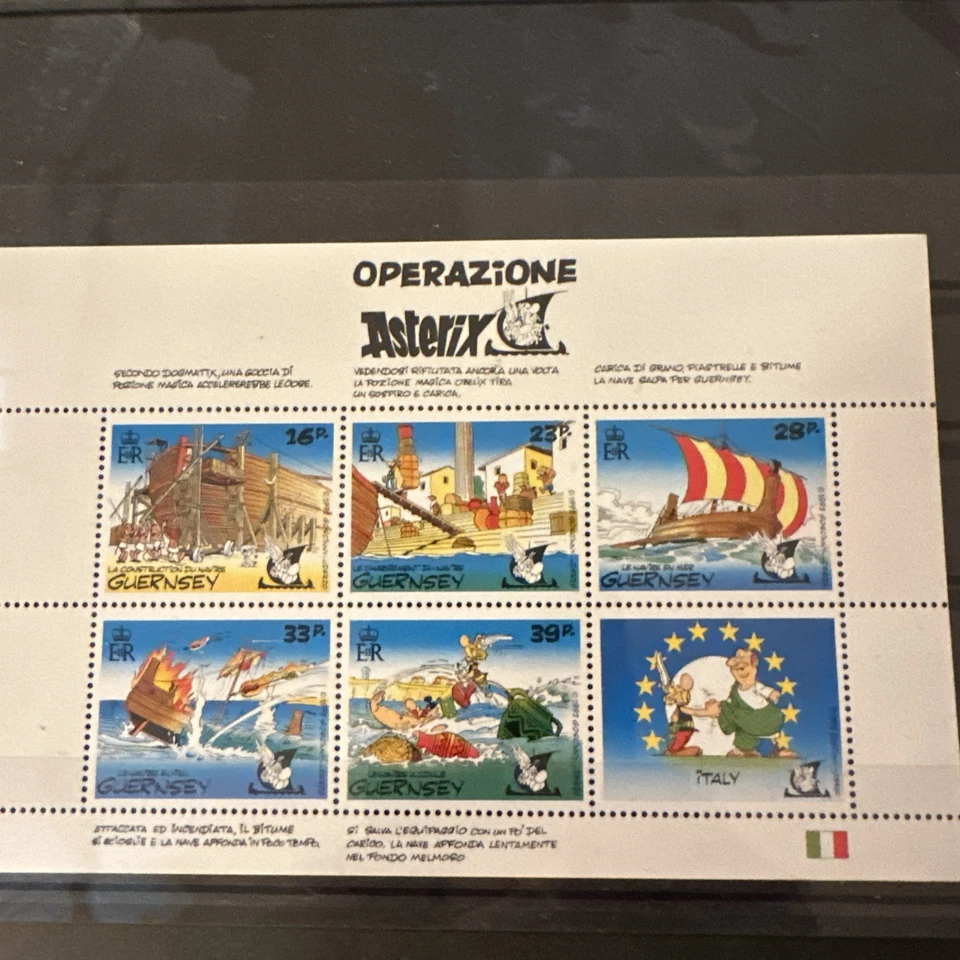 Stamp Sheet From Guernsey (Asterix) - Image 1 of 1