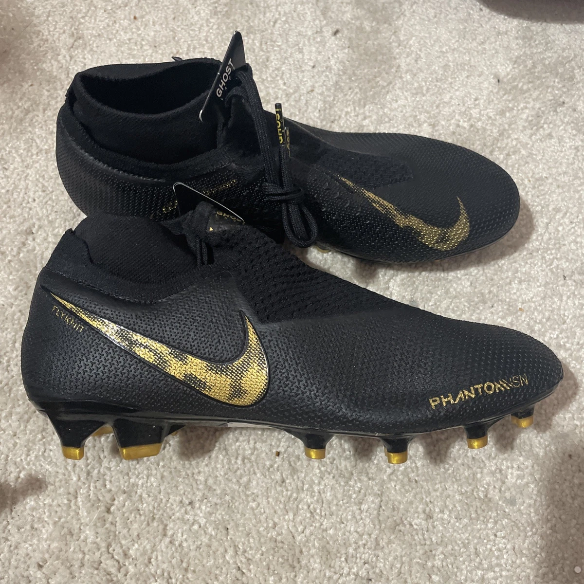 Preços baixos em Nike Phantom Vision Elite DF FG Black Volt | eBay