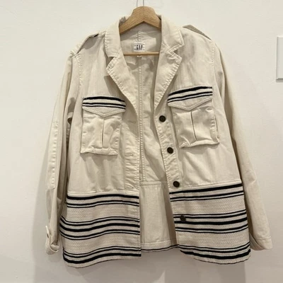 Chaqueta de Carga Militar Gap Denim Espiga Parche en el Codo Utilidad Talla S Foto 1 de 4