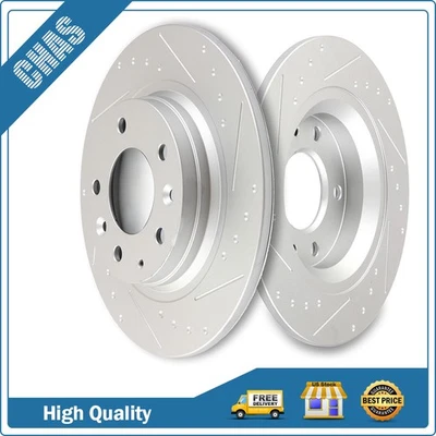Задние щелевые тормозные диски диски подходят для Ford Lincoln Mazda 6 626 Mercury 1998-2012 годов выпуска - Изображение 1 из 4