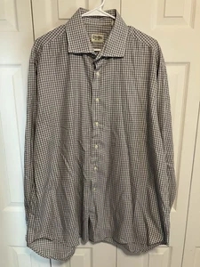 Gitman Bros Vintage Button Up Langarm Hemd Grau Kariert Made In USA Herren XXL - Bild 1 von 13