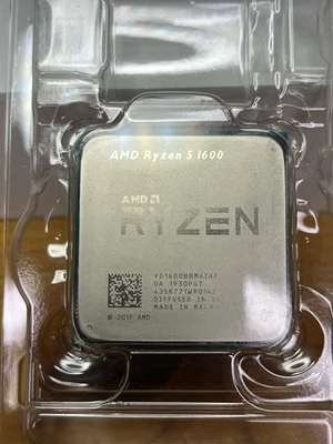 AMD Ryzen 5 1600 CPU 3.6GHz 6-Core 16GB L3 Cache Wraith Cooler - Image 1 of 4