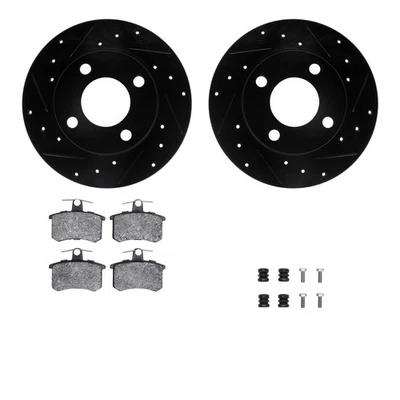 For Audi 90 Quattro 88-95 Brake Kit Drilled & Slotted Rear Brake Kit w - Image 1 of 2