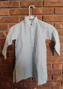 Alkaram Garments Unisex Child Size Blue Embroidered Kurti Pakistani - Picture 1 of 8