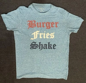 Camisa Aeropostale Hombre Mediana Azul Manga Corta Camiseta - Imagen 1 de 4