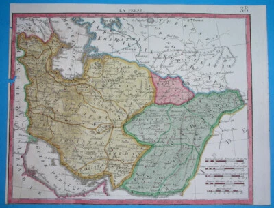 1806 Bonito MAPA ORIGINAL ARMENIA PERSIA IRANÍ AFGANISTÁN PAKISTÁN KUWAIT BAHRÉIN Foto 1 de 4