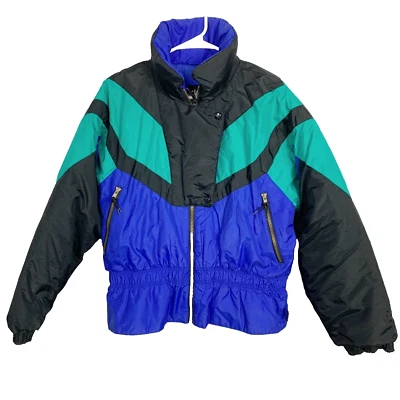Vintage 90s Edelweiss Skiwear Full Zip Ski Parka Jacket Coat Womens Large - Image 1 of 4