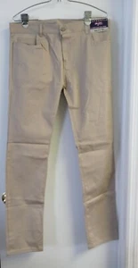 Galaxy Girls School Uniform Pants Khaki Beige Size 11 / 12 - Picture 1 of 5