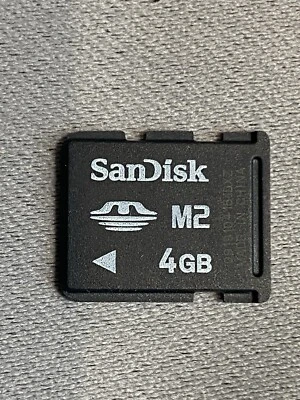 Genuine SanDisk M2 Card 4GB Memory Stick for Sony Ericsson Phone & PSP Go - Image 1 of 3