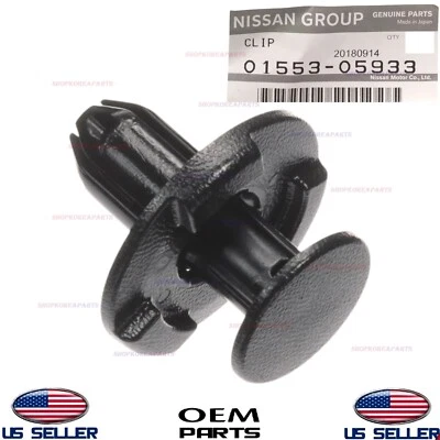 Genuine OEM Fender Liner Clip 2003–2025 Nissan Infiniti 01553-05933 - Image 1 of 3