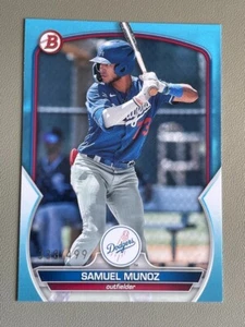 Samuel Munoz 2023 Bowman Entwurf HIMMELBLAU/499 Los Angeles Dodgers #BD-102 - Bild 1 von 2