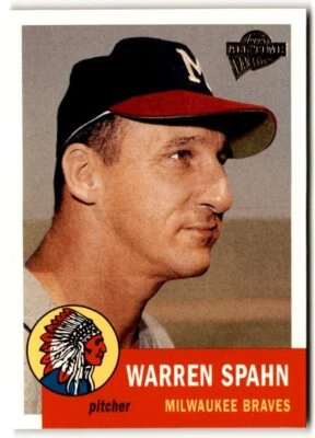 2003 Topps All-Time Fan Favorites Warren Spahn #55 Milwaukee Braves - Image 1 of 2
