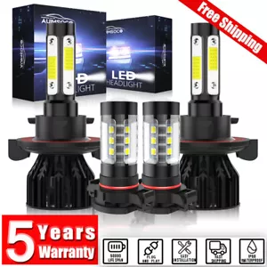 9008 H10 LED Headlight Kit Super Bright Bulbs 24000LM For Dodge Dakota 2005-2009 - Picture 1 of 16