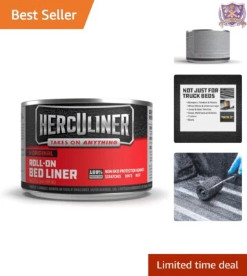 Durable Black Truck Bed Liner 1 Quart - Easy DIY for Long-Lasting Protection Foto 1 de 4