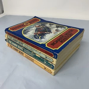 4x Vintage The Hardy Boys Book Lot Of 4 Wanderer Franklin W Dixon 61, 62, 64, 80 - Picture 1 of 7