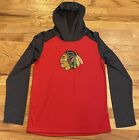 Nhl Chicago Blackhawks Dri-Fit Pullover Hoodie Red With Logo Yours Size L 12/14