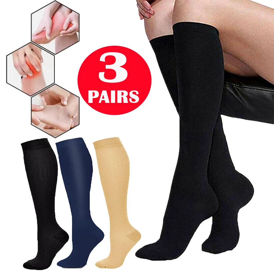 Compression Socks for Swelling Relief - 20-30 mmHg Medical Grade (3 Colors) - Image 1 of 4