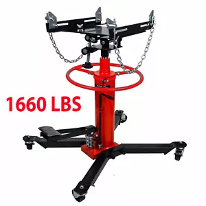 A++1660 lbs Transmission Jack 2 Stage Hydraulic w/ 360° for car lift 0.75 Ton - Picture 1 of 7
