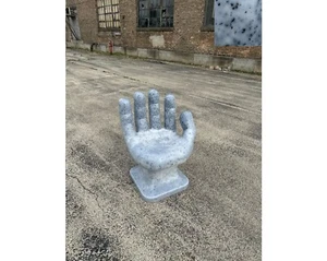 Dalmatian Granite Black & White RIGHT Hand Shaped Chair 32" adult 70s iCarly NEW - Picture 1 of 12