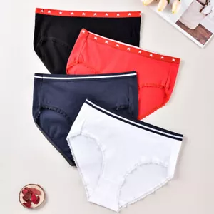 Plus Size Women Cotton Hight Waist Panties Underwear Seamless Briefs Stretch - Picture 1 of 10