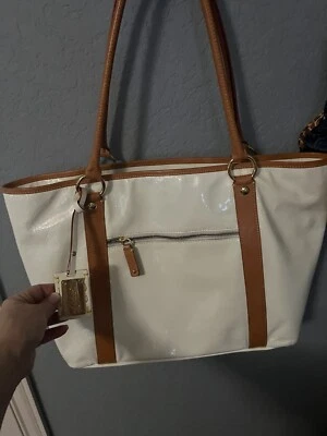 Bolso Bandolera Cavalcanti Mujer Metálico Blanco Charol Italia En muy buena condición Foto 1 de 4