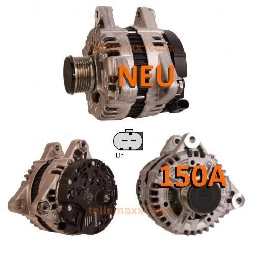 150A Générateur pour Ford Mondeo Volvo S80 II V70 III Diesel 0121615028 1458640 - Photo 1/1