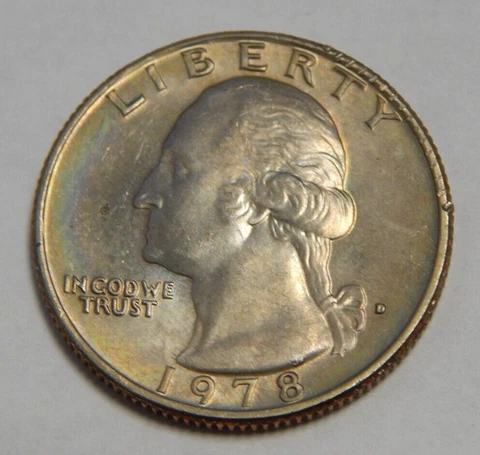 1978-D Washington Quarter - Uncirculated - Mint Error - Obverse & Reverse Defect Cover