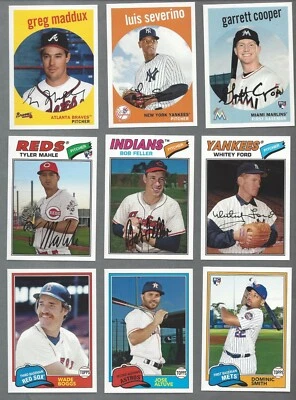 2018 TOPPS ARCHIVES (ROOKIE RC's, STARS, HOF) - WHO DO YOU NEED!!! - Image 1 of 2