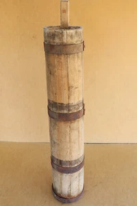Butter Churn Vintage Barrel Antique Early Primitive Wood Bucket Cask 1900s. - Picture 1 of 9