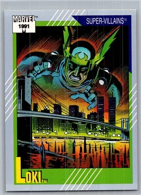 1991 Impel Marvel Universe Series II Super-Villains Loki #89 - Image 1 of 2