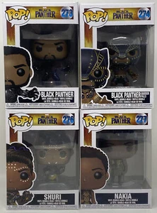 Funko POP! Marvel Black Panther Movie Vinyl Bobble-Head Figures- Set of 4 - Picture 1 of 12