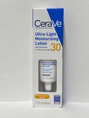 CeraVe Moisturizing Lotion SPF 30| Sunscreen and Face  Oil Free 1.7oz Exp. 01/25 - Image 1 of 4