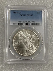 1884 O Morgan Silver Dollar PCGS MS63 ~ Blast White ~~ (005) - Picture 1 of 2