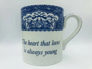 rare SPODE "Mementos" MUG "The heart that loves is always young at heart" NWT GS - Picture 1 of 6