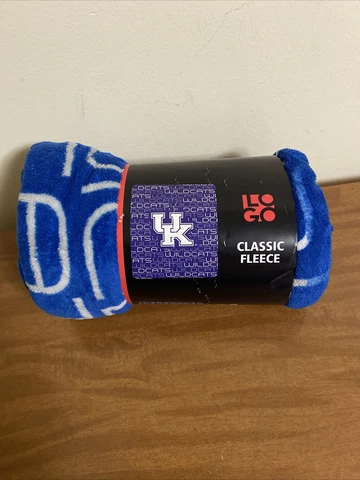 New Kentucky Wildcats Classic Fleece Blanket Never Used Smoke Free Home Cover
