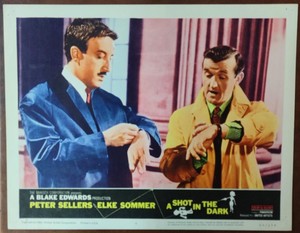 Inspector Peter Sellers with Graham Stark A Shot in the Dark org Lobby Card 4456