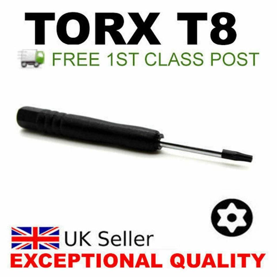 TORX T8 OPENING SECURITY SCREWDRIVER FOR PS4 PS3 CONSOLE REPAIR OPENING TOOL - Image 1 of 1