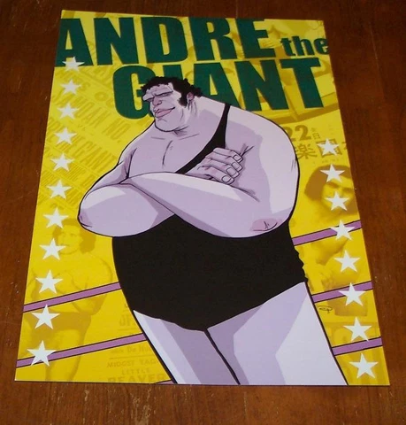 WWF Wrestling Legends ANDRE THE GIANT NYCC PROMO POSTER ART PRINT Lions Forge Cover