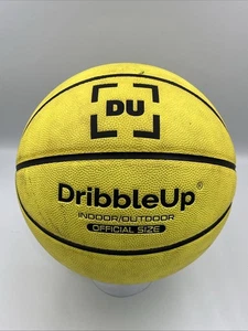 Dribble Up Official Size Smart Basketball Indoor Outdoor Yellow Gently Used - Picture 1 of 3