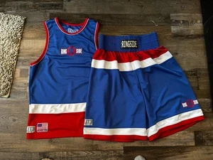 New Ringside Boxing Elite Wear Boxing Competition Fight Trunks & Shirt Sz Large - Picture 1 of 11