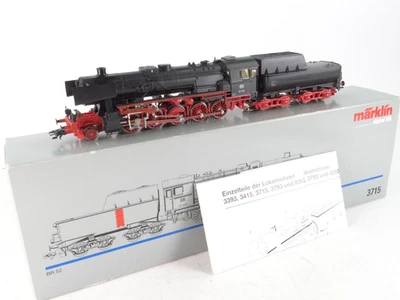 Märklin 3715 Schlepptender Dampflok BR 52 3329 DB, Digital, RAUCH, AC, HO - Bild 1 von 4