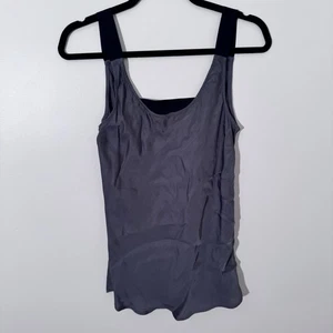 Theory Irea Tank Top Sleeveless Layering Stretch Casual Gray Top Size M EUC - Picture 1 of 7