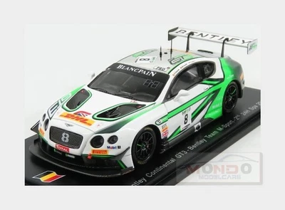 1:43 Spark Bentley Continental Gt3 #8 24H Spa 2017 M.Soulet V.Abril Soucek SB139 - Immagine 1 di 2