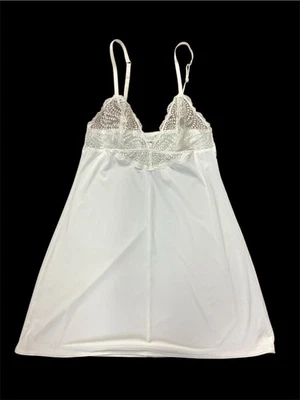 La Perla Studio Chemise Corpiño de Encaje Transparente Sin Mangas Prendas para Dormir Crema Pequeña Foto 1 de 4