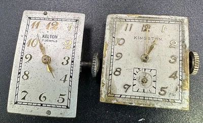 Lot Of Two Vintage Mens Watch Movements, Kelton And Crawford As Is - Image 1 of 2