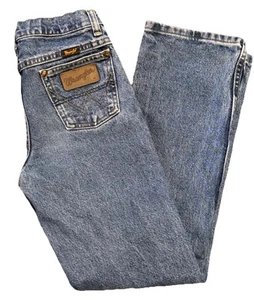Boys Wrangler Blue Jeans Size 12 Reg adjustable waistband bootcut western - Picture 1 of 9