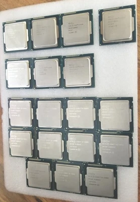 Lote de 18 Procesadores CPU Intel Core i5-4690S (11) 4590 (3) 4570 (3) 4570S (1) Foto 1 de 2
