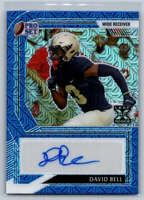 2022 Leaf Pro Set #PA-DB1 David Bell Rookie RC AUTO Blue Mojo SP/20 Penn - Image 1 of 2